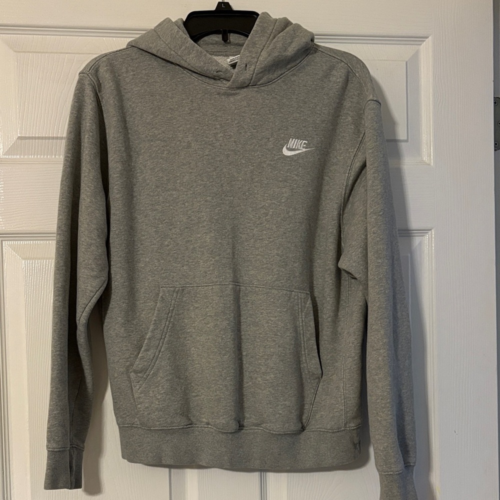 Nike Girls Gray Hoodie with Logo